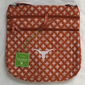 Vera Bradley Texas Longhorn Triple Zip Hipster Bag NWT